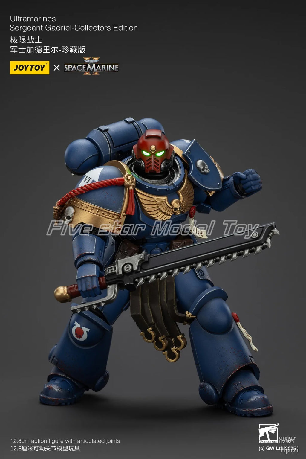 [FS]JOYTOY Warhammer 40K Ultramarines Lieutenant Titus-Collectors Edition 3pcs 1/18 Action Figures  Anime Model Toys Gift