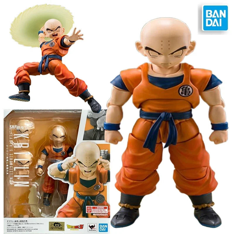 Original Sh Figuarts Shf Dragon Ball Krillin 2.0 Stronger Man of The Earth Action Figure Model Anime Toys FigureGift Figure