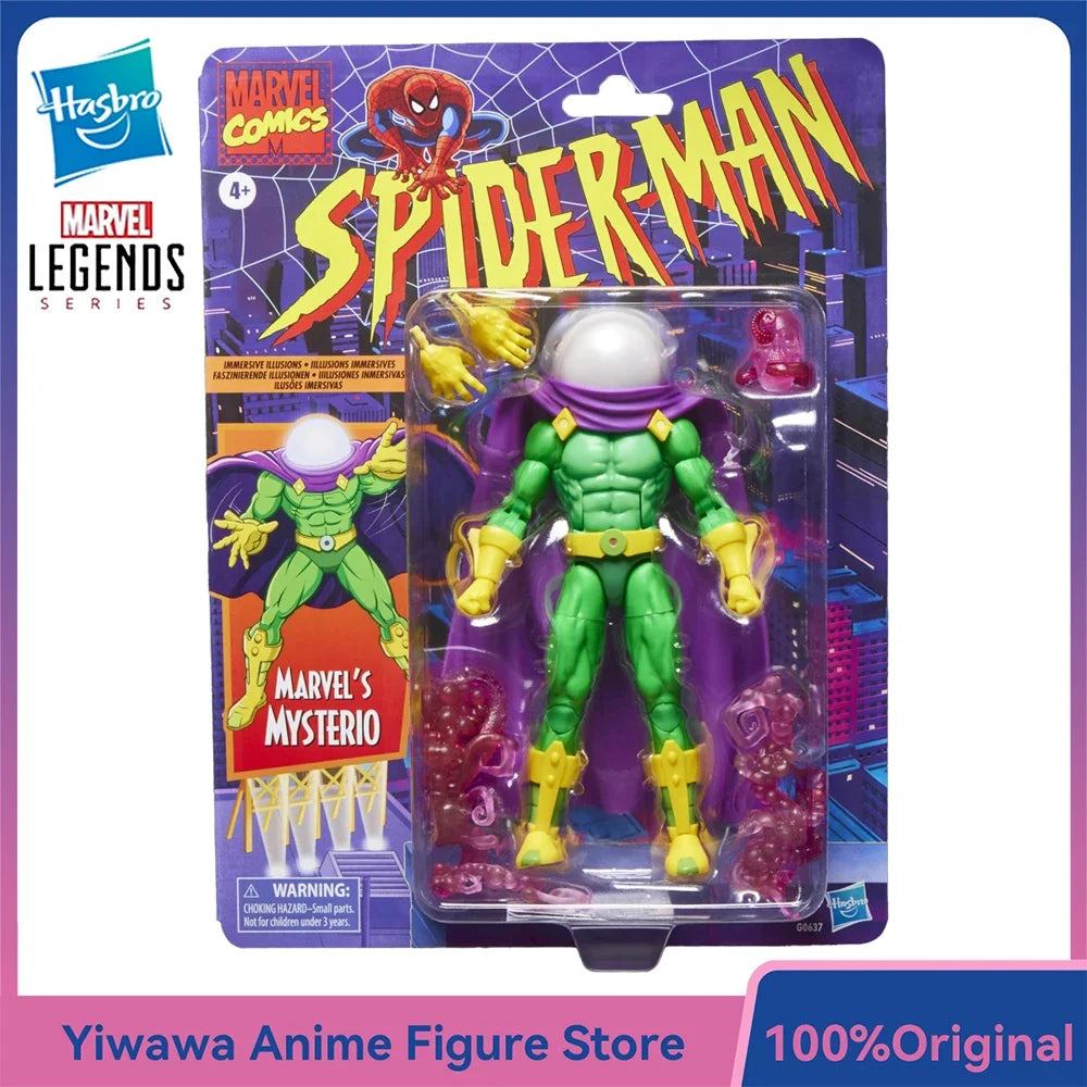 [In-Stock] Original NEW Hasbro Marvel Legends Series Mysterio (Spider-Man) 15cm Collectible Anime Action Figure Model Gift Toys