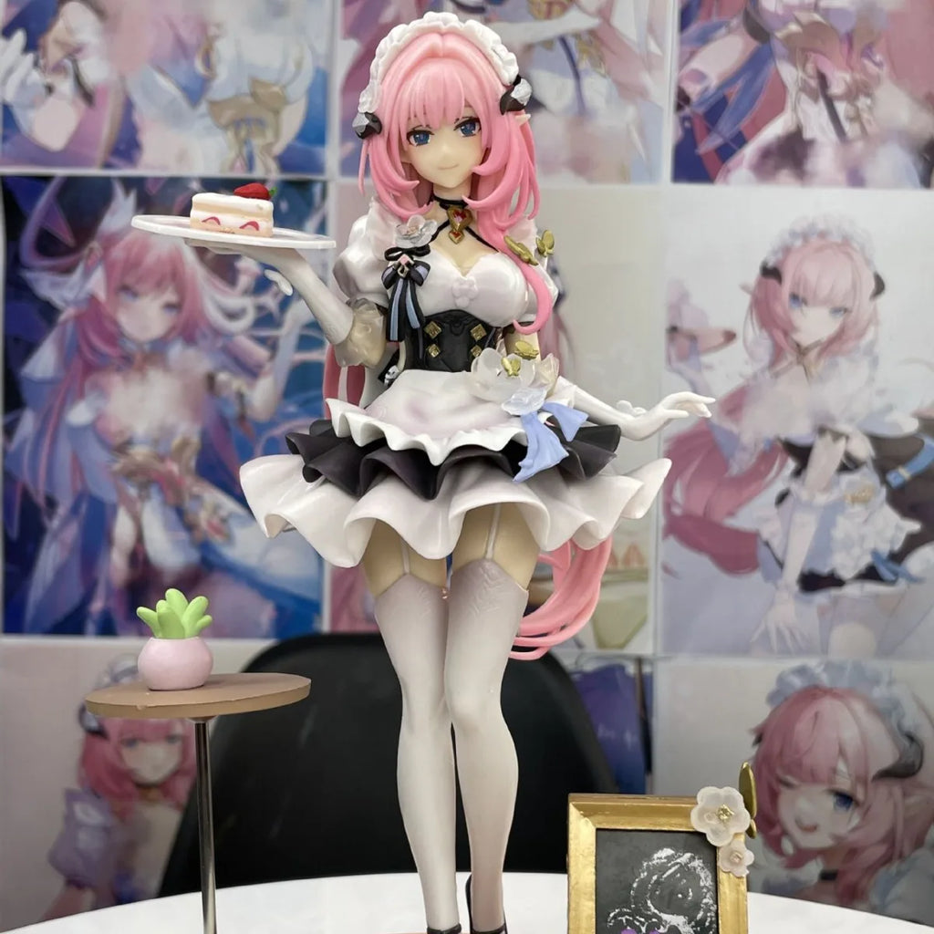 Pink Sweetheart Maid Cartoon Figure - Dessert Theme Collection Model for Kawaii Room Decor & Gift