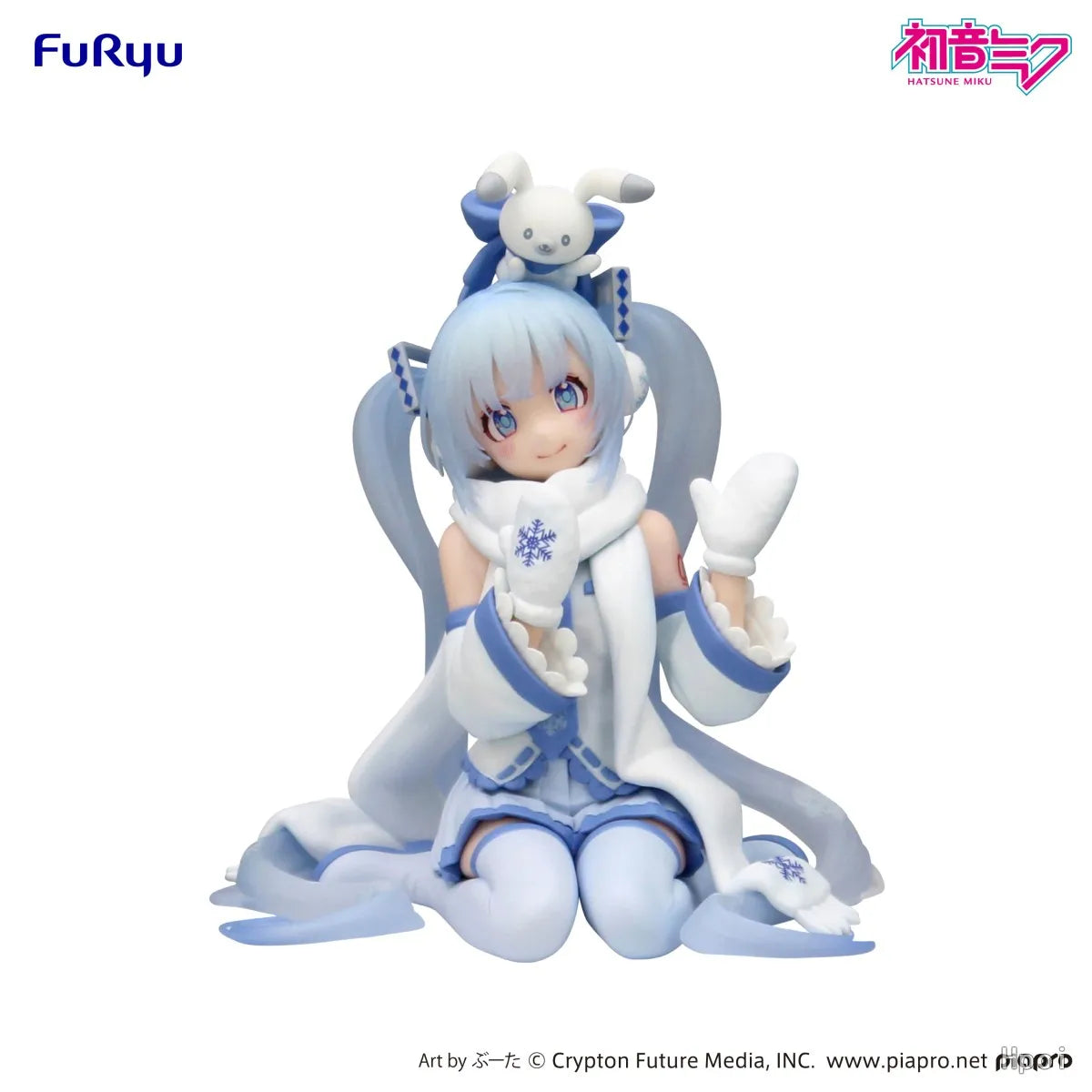 【In Stock】Original FuRyu Noodle Stopper Piapro Hatsune Miku ~ Snow Miku Airport Boutique Exhibition (Sky Town) ~ Anime Figure