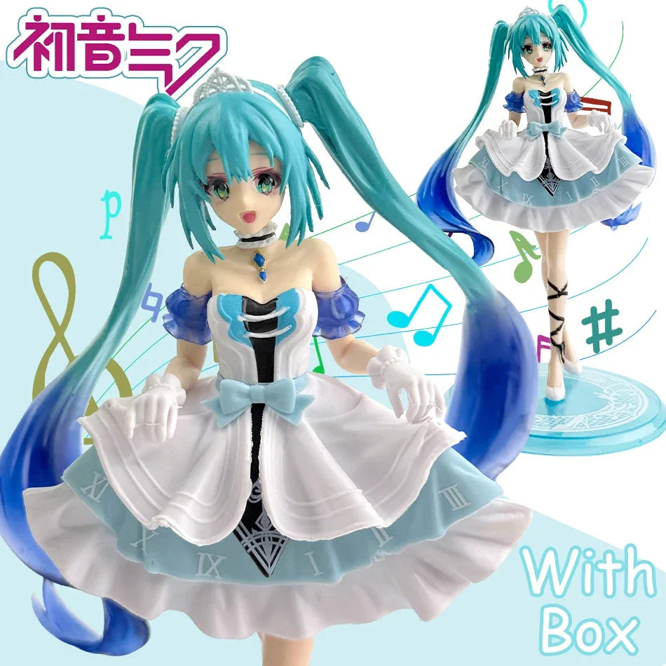 In Stock Hatsune Miku Anime Figure Fashion Subclture Miku Action Figure Christmas Gift PVC Collection Model Kawaii Girl Doll Toy