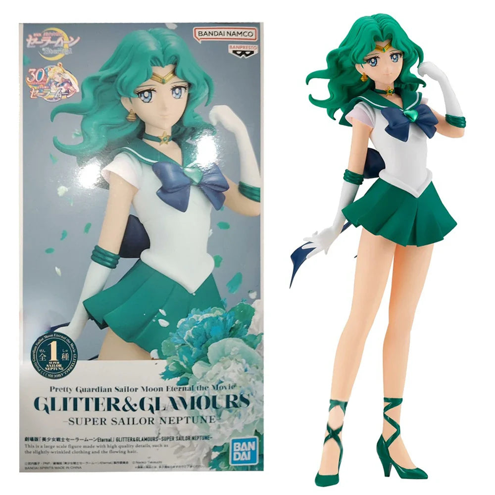 23CM Anime SAILOR MOON Kaiou Michiru Figur GLITTER&GLAMOURS Ver Tomoe Hotaru Modell Spielzeug Geschenk Tenoh Haruka Actionfigur Puppe
