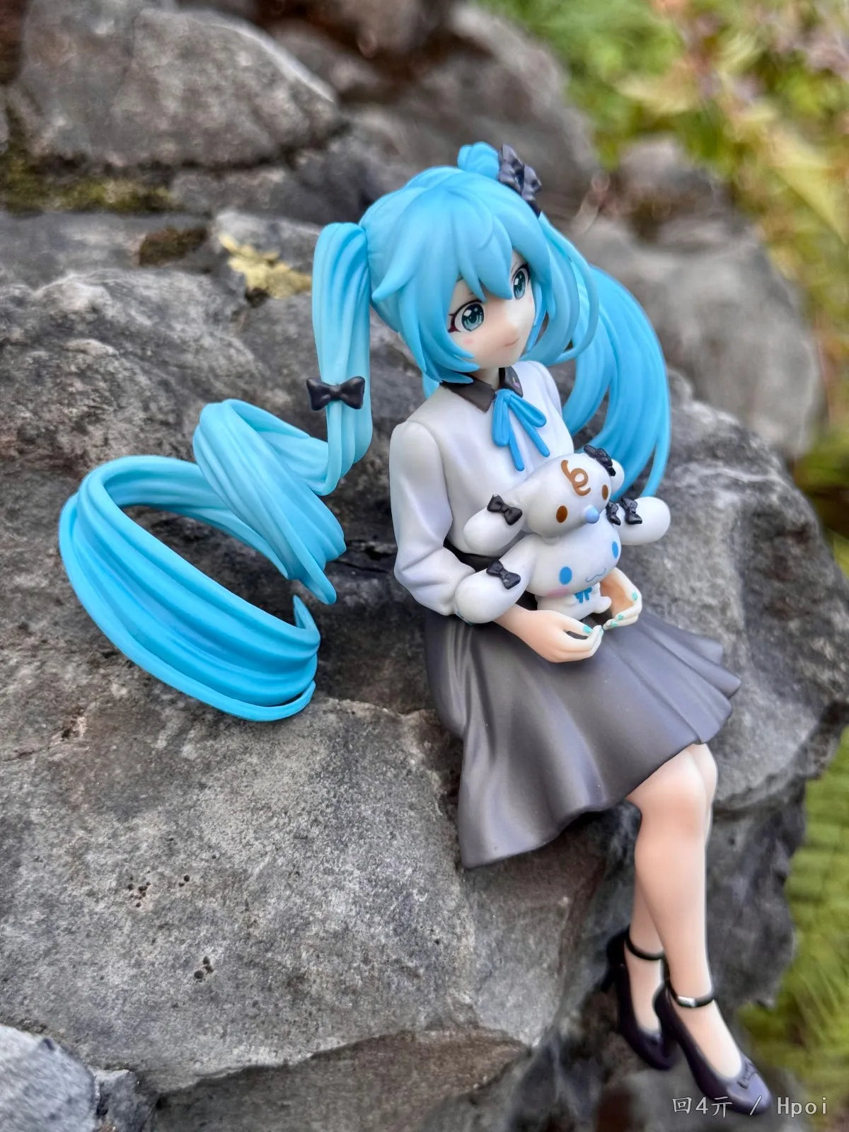 14CM Anime Hatsune Miku Big Eared Dog And MILK Noodle Stopper Figure Peripheral Models Decorative Decorations Children Gift