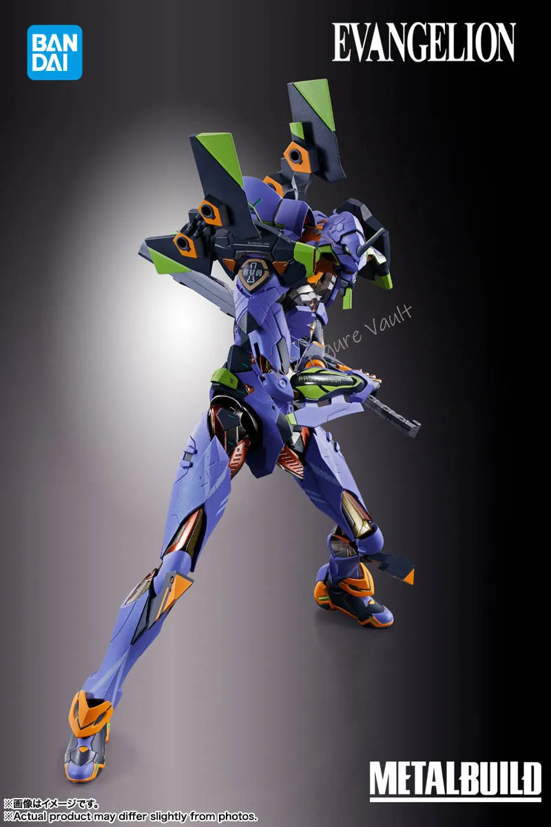 Bandai Evangelion series METAL BUILD Evangelion Unit 30th with the spear of Gaius Figures Anime Model Genuine Boxed Toy Gift