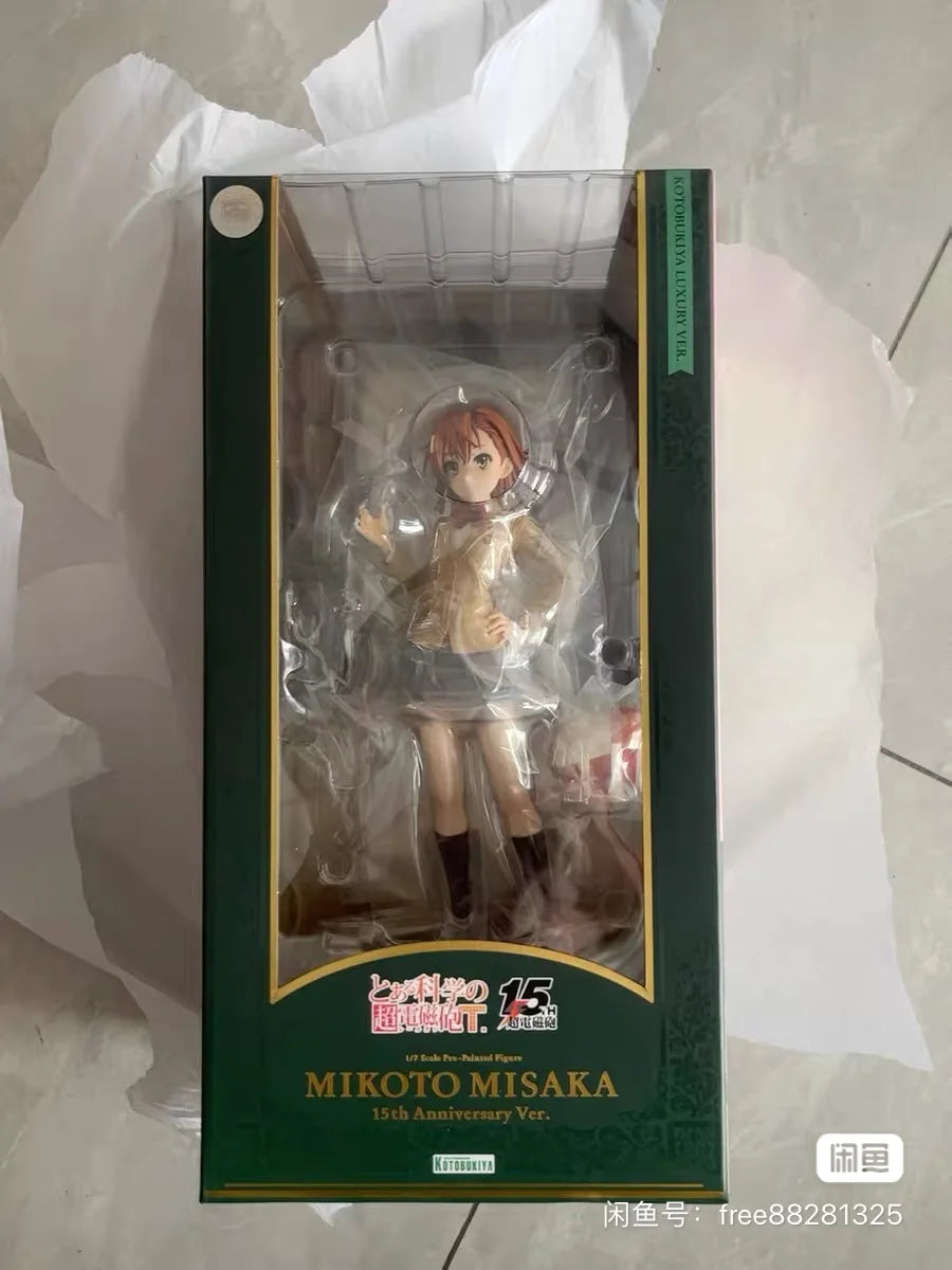 Original in Stock KOTOBUKIYA Toaru Kagaku No Railgun T Misaka Mikoto 1/7 Figures Model Toys Gifts Collection Ornaments