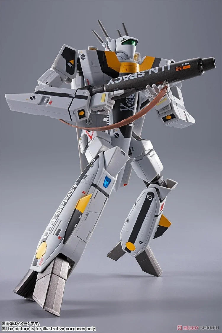 In Stock Bandai DX Superalloy Battlestar Macross VF-1S Roy Fuka Machine Skull Fighter Anime Action Figure Toy Gift Model Hobby