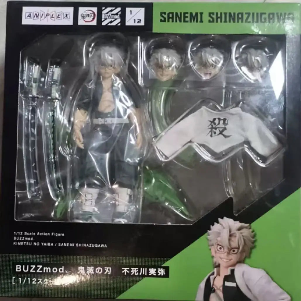 Original Aniplex BuzzMod Demon Slayer Kimetsu no Yaiba Sanemi Shinazugawa 1/12 In Stock Anime Collection Figures Model Toys