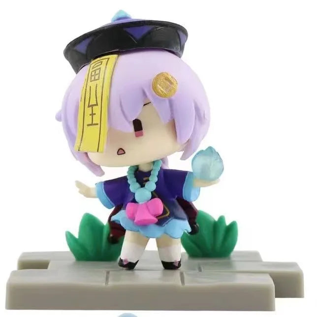 Anime Genshin Impact Kawaii Figure Paimon Amber Klee Kelly Action Figure Cute Game Figurine Model Kid Toys Children's Day Gifts