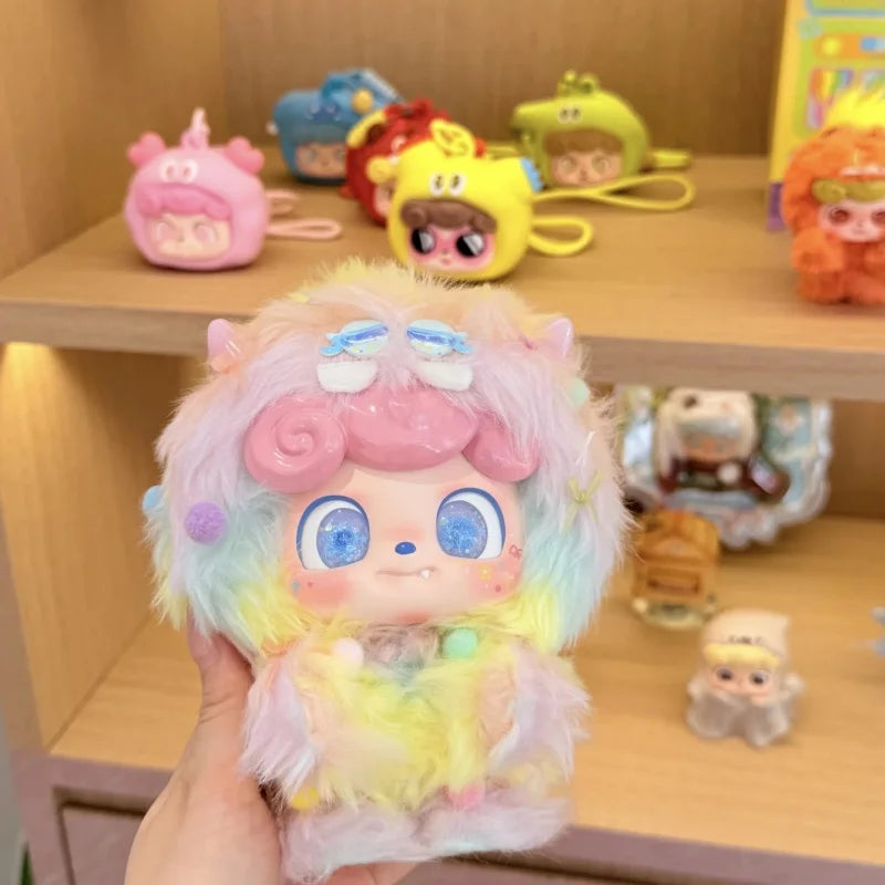 Limit Q.Kid Neon Beast Illusionary Cosmic Waves Series Big Doll Q Version Cartoon Room Decor Toys Adult Kids Surprise Gifts