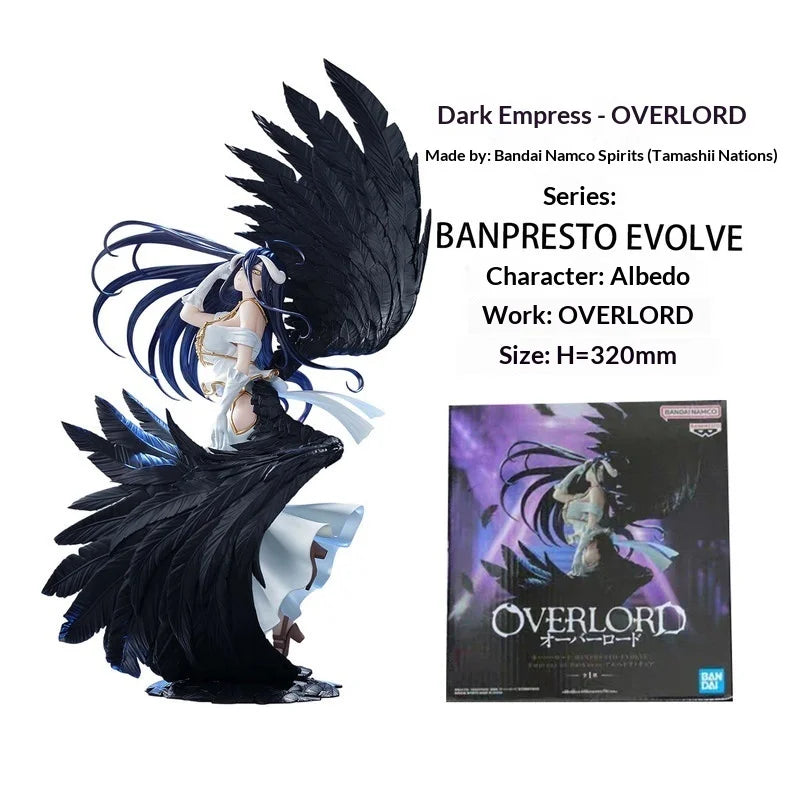 Bandai Namco Figure Banpresto Evolve OVERLORD Albedo Dark Empress Queen Of Darkness 320mm Collection Holiday Gift