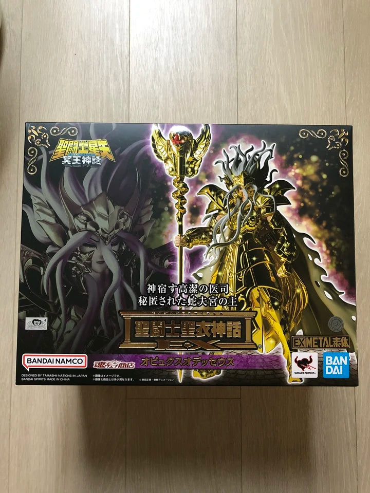 In stock Bandai Original Saint Seiya  EX Gold: Ophiuchus Odyssey Movable Human Figure Toy Anime Figure Model Collection Toy Gift