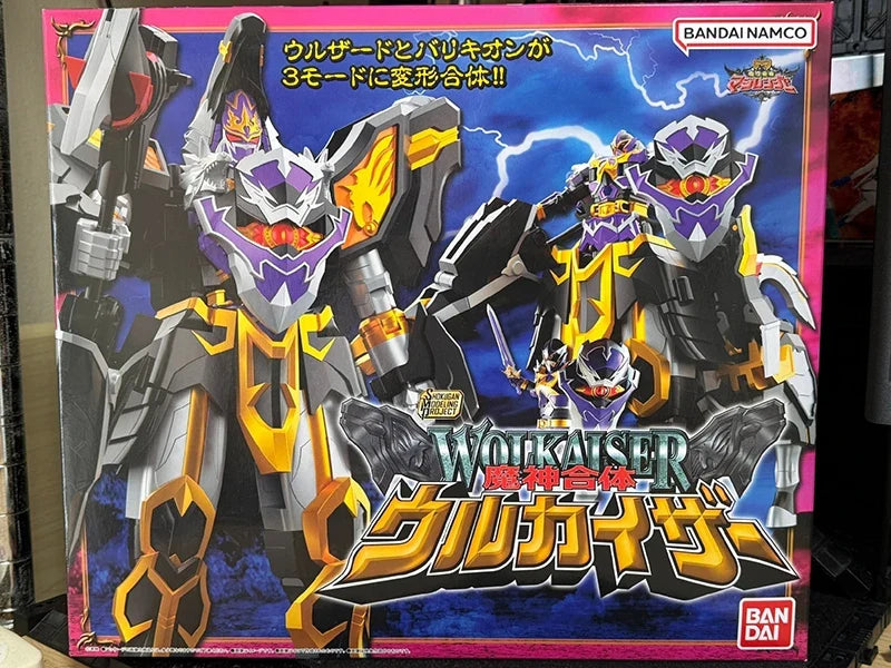 In Stock BANDAI SMP Mahou Sentai Magiranger Maagi Black Wolf Kaiser 17.5CM ABS Anime Action Figures Assembly Model Toy