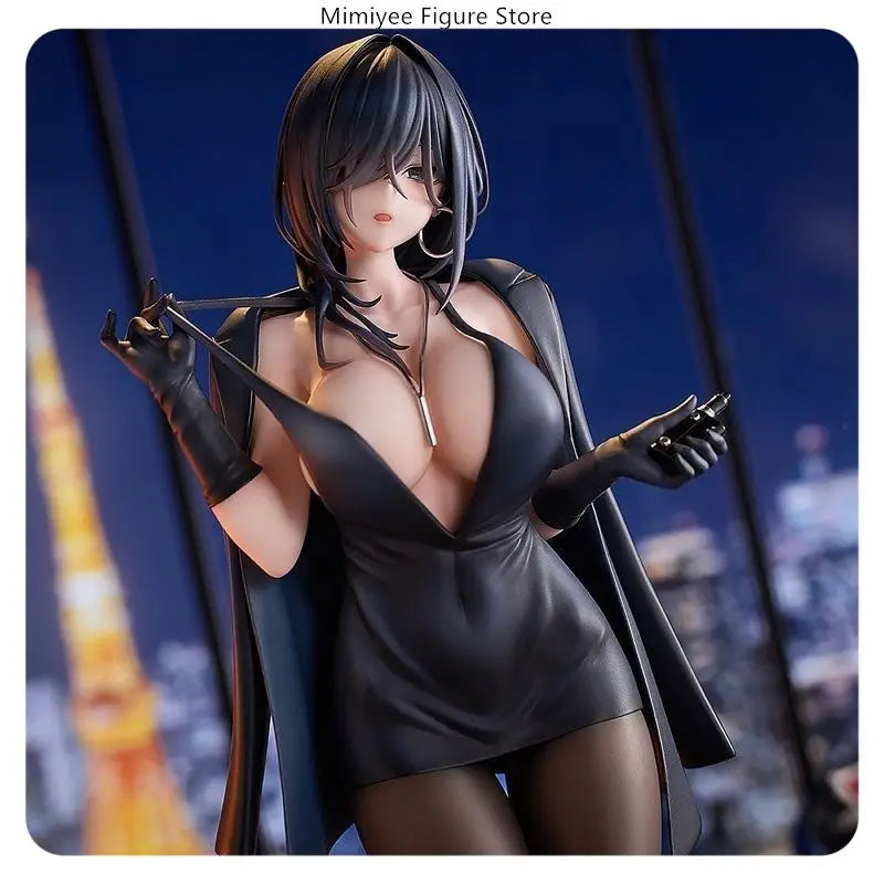 1/6 Black Dress Ishimi Yokoyama‌ Standing Anime Figure Model Statue Collection Desktop Decoration