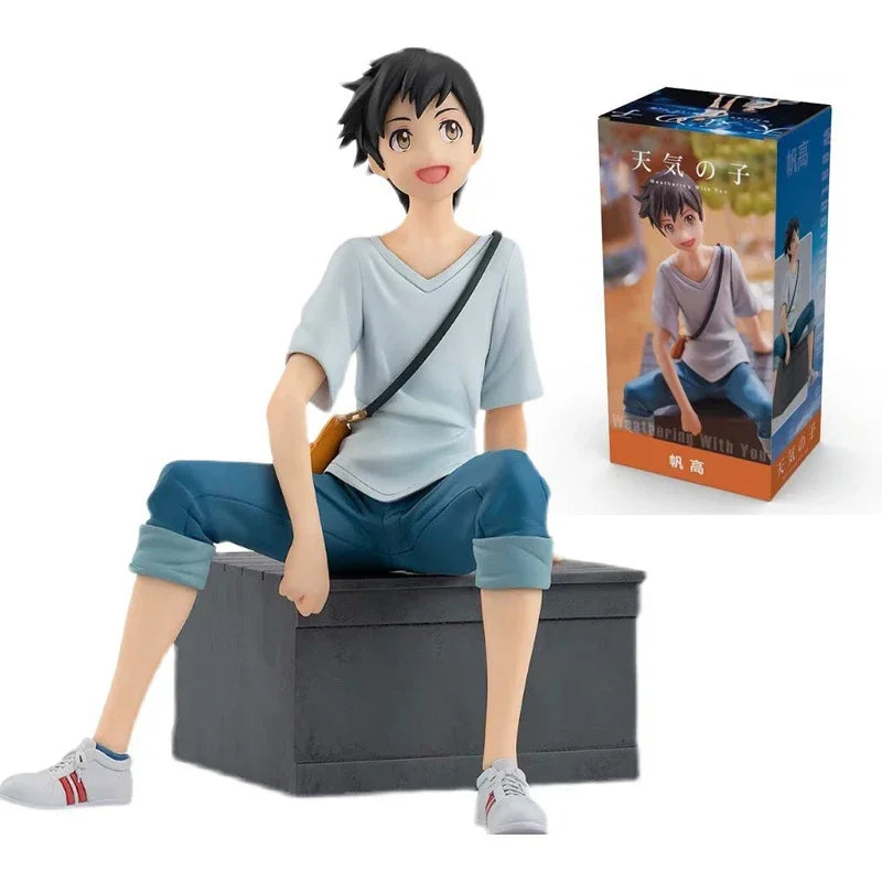 22cm Your Name Anime Figure Tachibana Taki/Miyamizu Mitsuha Action Figure Hodaka Morishima/Hina Amano Figurine Model Doll Toys