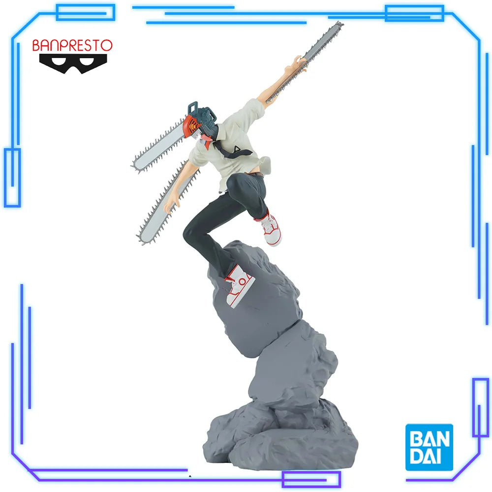 In Stock Bandai Original Genuine Banpresto Combination Battle Anime Chainsaw Man Samurai Sword Denji Collection Model Toy Figure