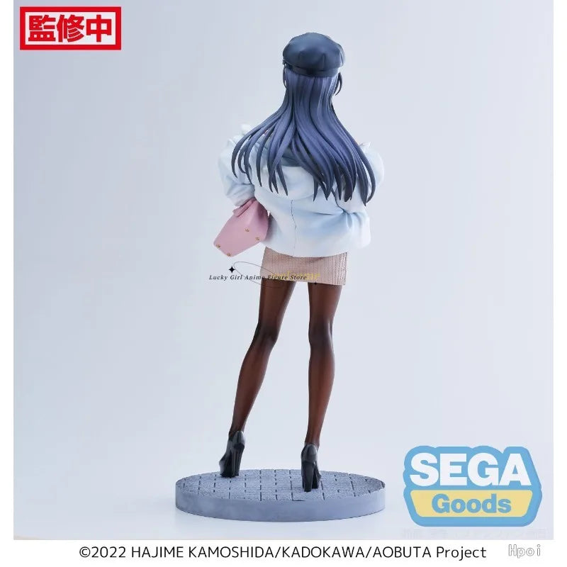 In Stock Original Young Pig Guys Don't Dream of Bunny Girl Senpai Sakurajima Mai Casual Cloth Anime Figure Model Toys Ornaments