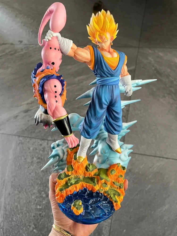 32cm Dragon Ball Anime Figure Cs Vegito Vs Buu Action Figure Gk Scene Statue Anime Decoration Model Customized Toys Kids Gift
