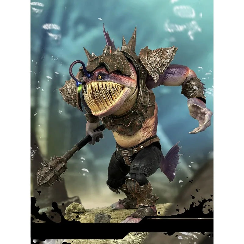 FURY TOYS Fury Studio Original Mountain and Sea Demon God Record Lantern Fish 7-inch Finished Product Movable Figurine Model Toy