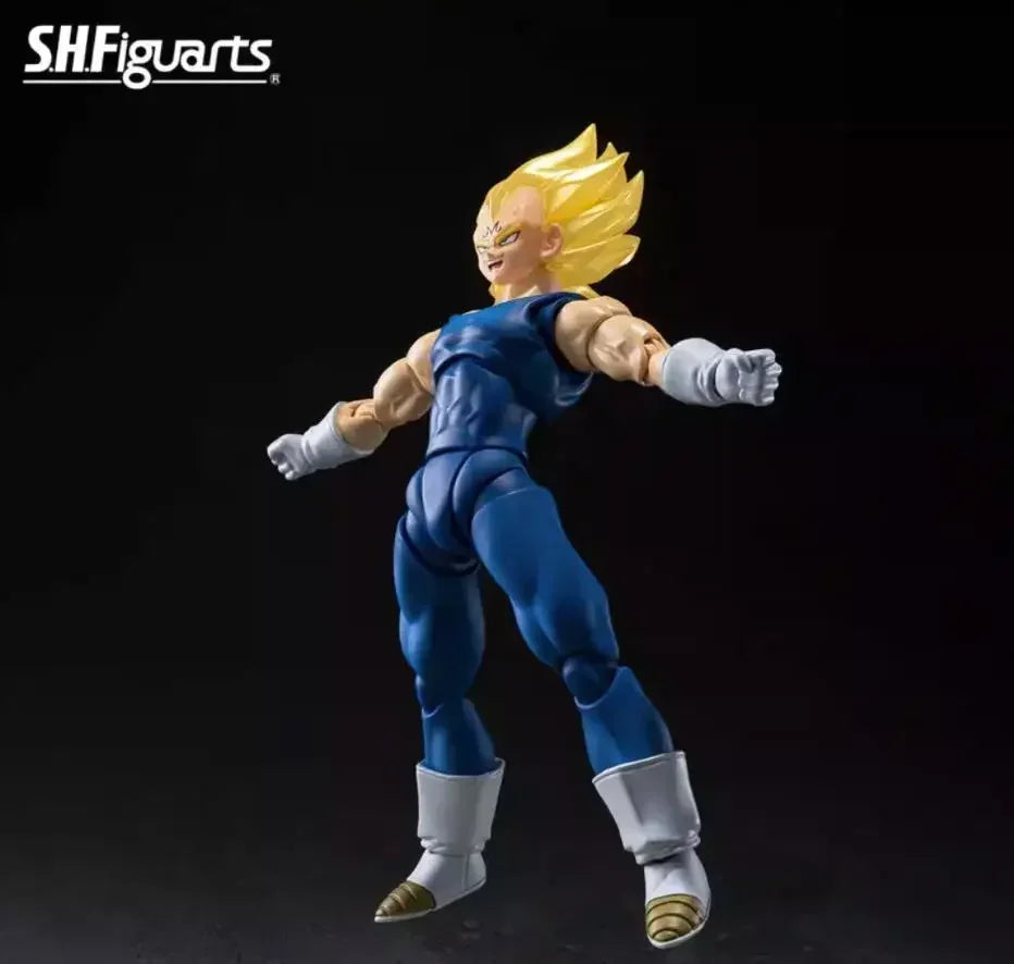 100% Original Bandai Sh Figuarts Dragon Ball Z Majin Vegeta Action Figure Exclusive Edition Model Toys Pvc Gift Anime Figura