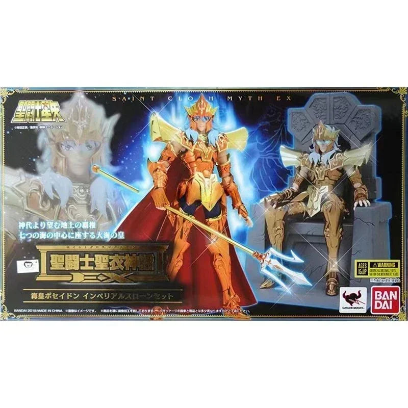 BANDAI Saint Cloth Myth EX Poseidon Deluxe Throne Set - Limited Edition Anime Model Toys for Boys Gifts Original Box