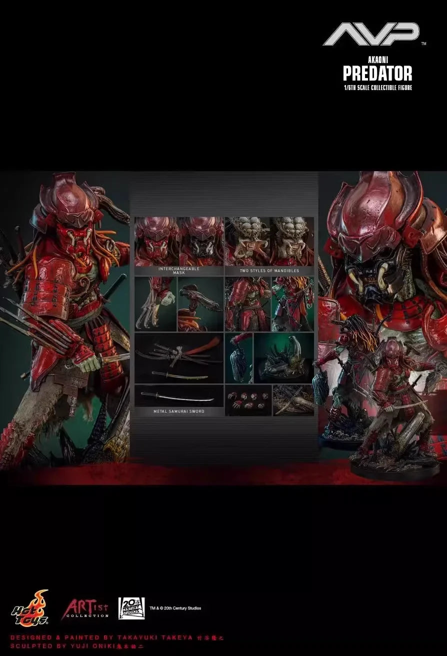 HOTTOYS HT 1/6 AC06B Predator red ghost warrior Alien venue limited edition Action Figure Model Toys 12-inch collectible