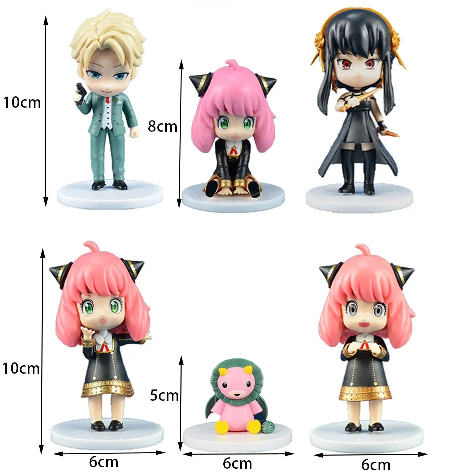 Spy X Family Action Figure Toy Doll Anya Yor Loid Forger Chimera Anime Cartoon Cute Kawaii Dolls Gift Companion for Kid Children