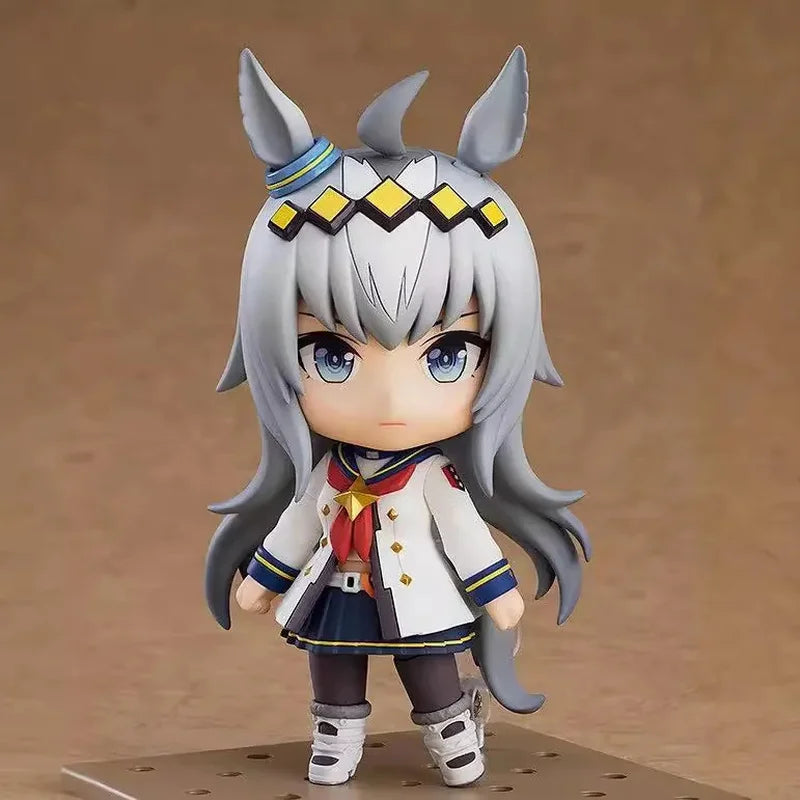 10cm Umamusume Mini Figure Set Anime Desktop Collectible Statues with Base Cute Race Girl Figures for Fans 6pcs