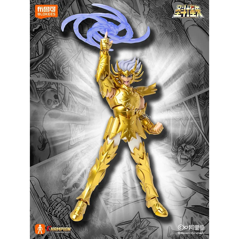 Genuine Saint Seiya Shiryu Action Figure Shura Toy Death Mask Assembly Model Kit Champion Class Doll Gift