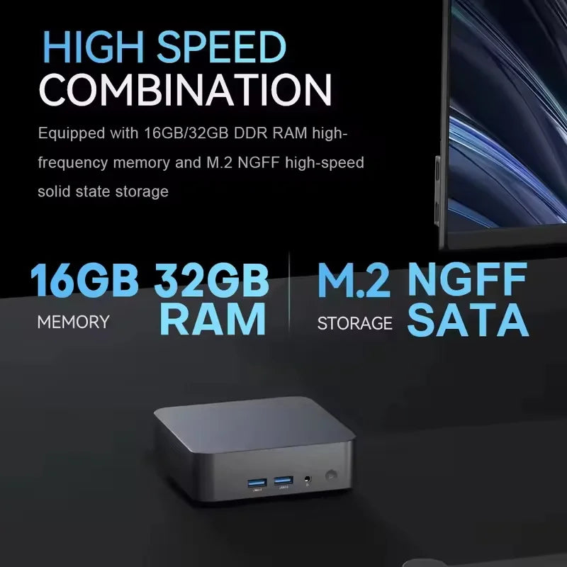 MINI PC Windows 11 Pro Core i9 10980HK 32GB RAM 1/2TB SSD WIFI 6 BT5.2 4K HD Mini Gaming Office Study Pc With 3 Years Warranty