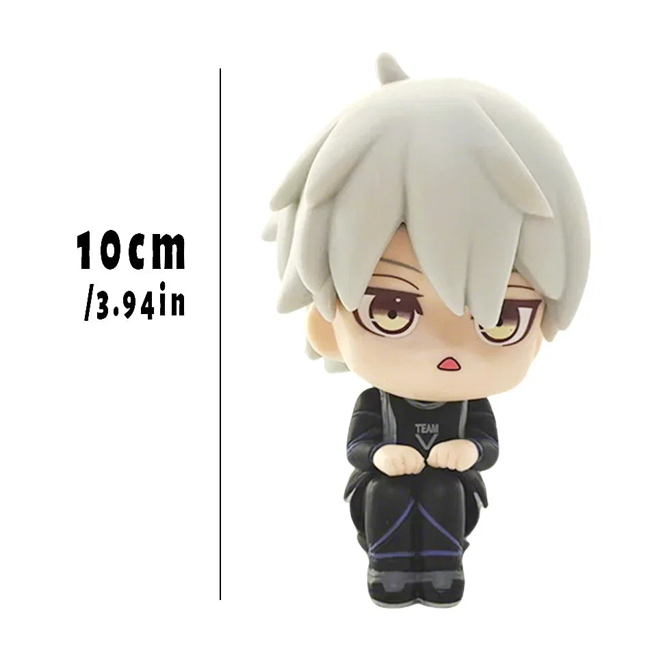 BLUE LOCK Action Figures Isagi Yoichi Bachira Meguru Anime Figure Q Version Figurine PVC Collectible Model Kids Doll Toys Gifts