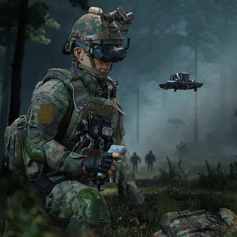 New 1 /6 Scale Action Figure  Paratrooper Special Forces with Military Dog Collectible Model Display Decoration Collector's Item