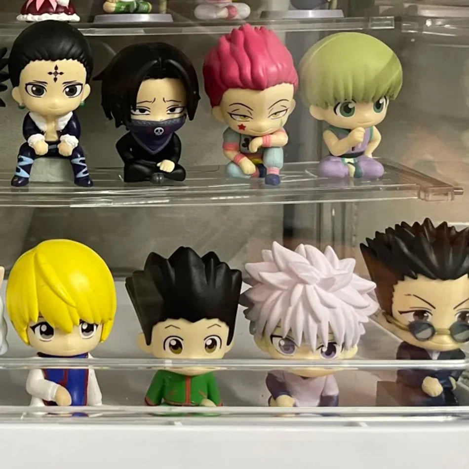Official Figure 8PCS SET Q Version HUNTER X HUNTER PVC Action Figure Amine Christmas Gift Collectible Figurine