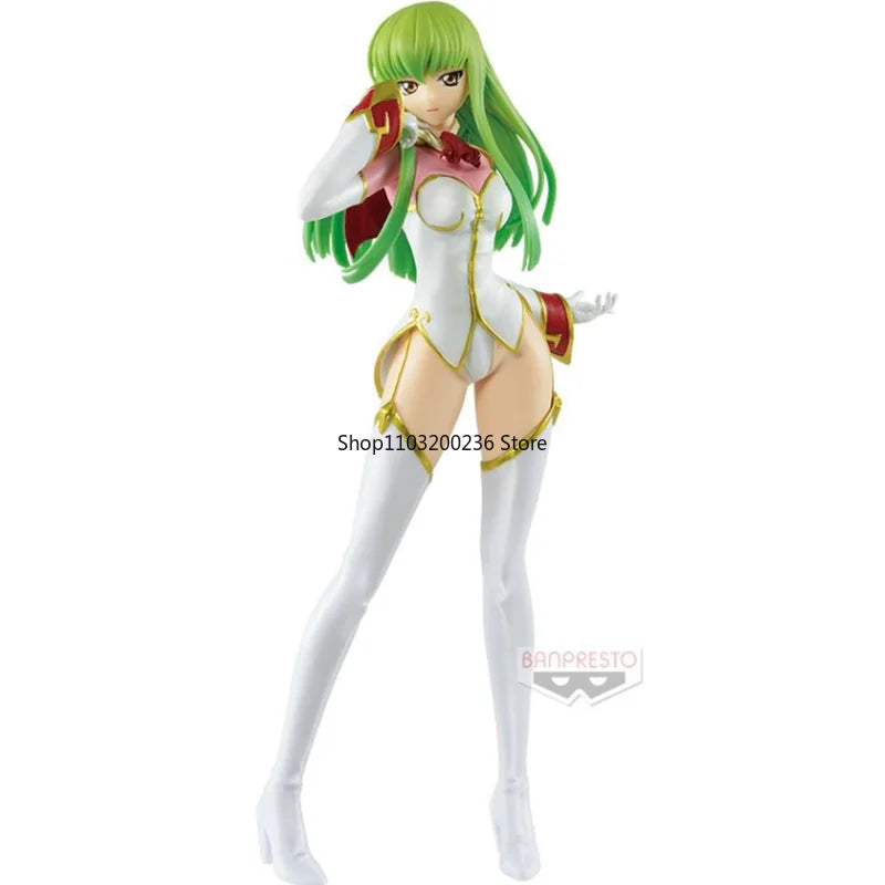 Bandai Original EXQ Code Geass Lelouch of The Rebellion Lelouch Lamperouge C.C.battle Dress Action Figure Desktop Ornaments