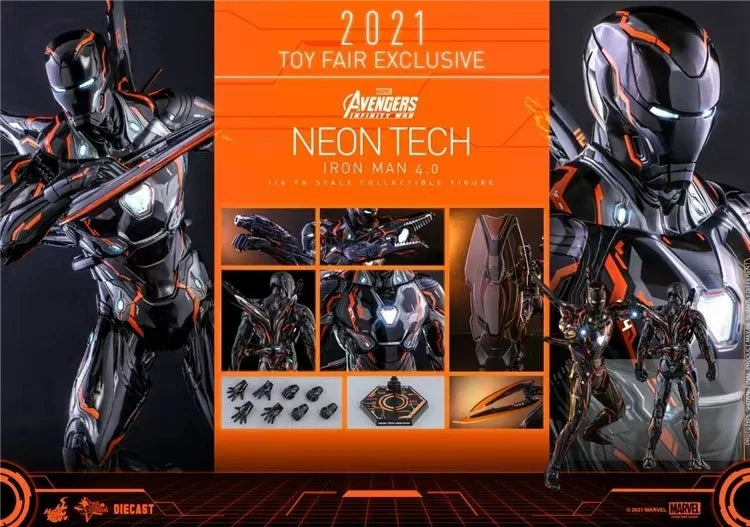 【MT】Hot Toys MMS597D39 Marvel Iron Man MK50 Chuangba Lightspeed Orange 4.0 1/6 Collection of Doll Model Toys