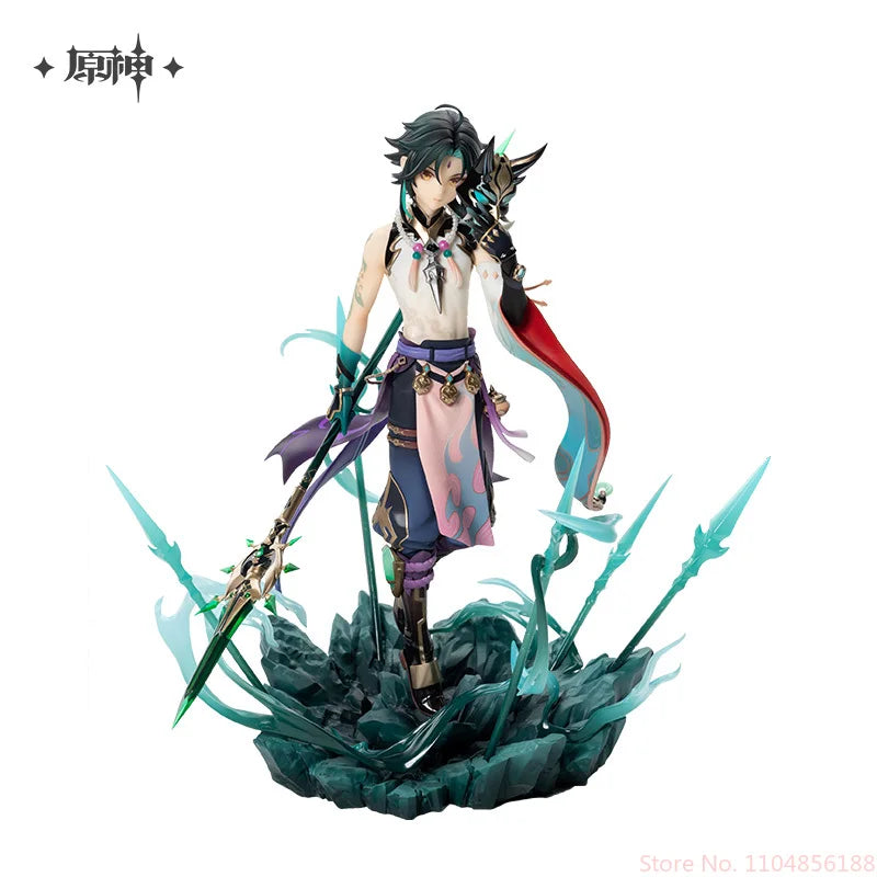 New Genshin Impact Xiao Guard Night Spear Ver Figures 1/7 Pvc Anime Figure Model Colletible Desktop Ornaments Gift Toys Original