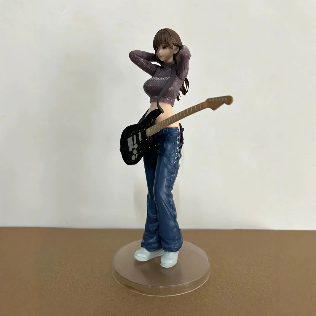 23cm BOCCHI THE ROCK Guitar Sister Beautiful Girl Anime Handmade Action Figures Desktop Case Decoration Ornament Gift