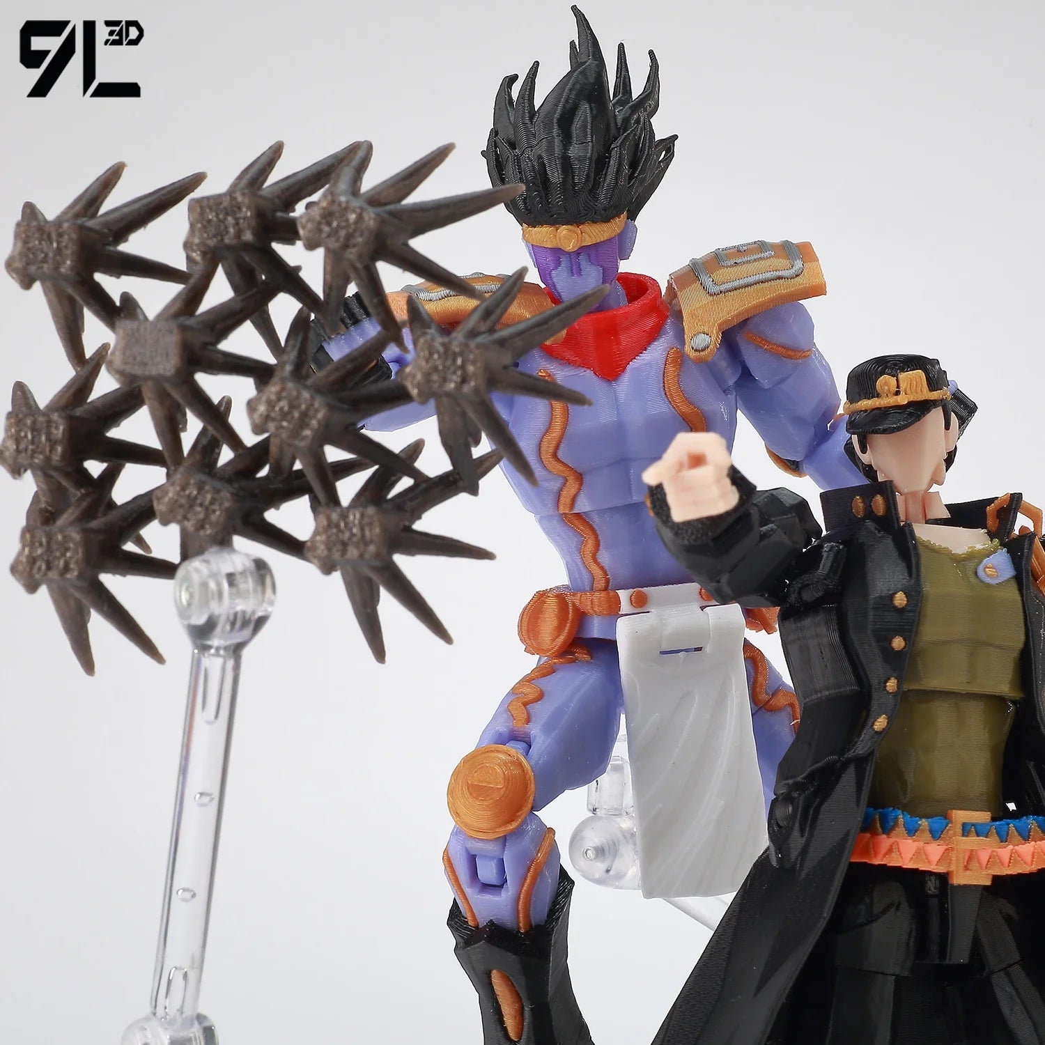 9L3D Lucky13 JoJo's Jotaro Kujo Action Figure Dummy13 with Star Platinum T13 Multi-Jointed 3D Printed Collectible Toys Titan13