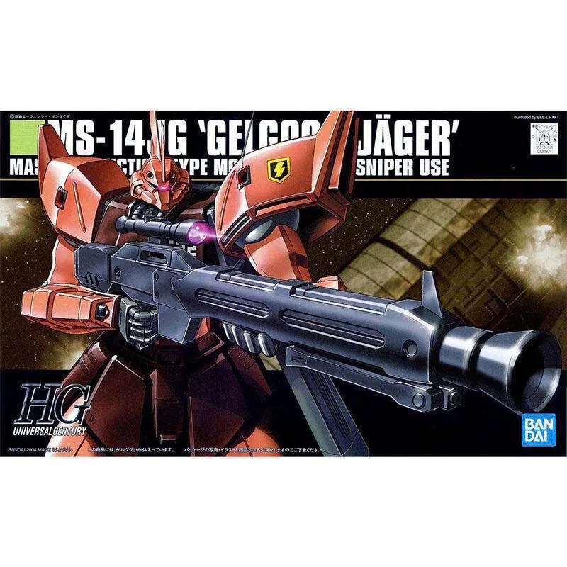 Bandai Gundam Model Kit HGUC Zaku 2 FZ Gelgoog Jager Kampfer Hygogg ZGok E Action Figure Gunpla Building Kit Anime Figures Gift
