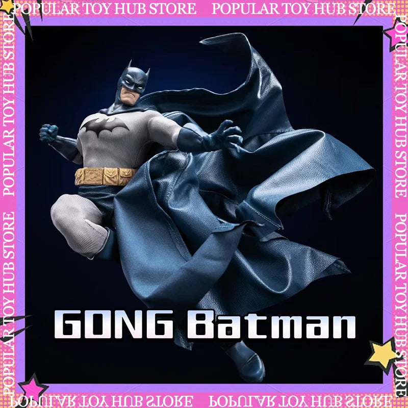 New Genuine Gong Dc Silence Batman Cloth Outfit Action Figures Batman Anime Figure 3d Batman Collectible Movable Model Toy Gift