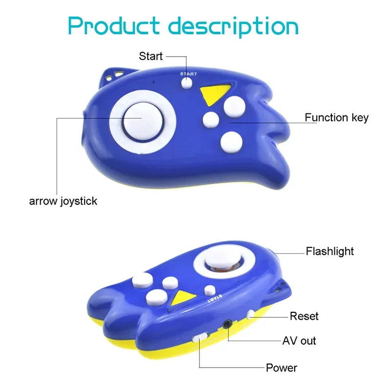 Data Frog Mini Video Game Console Portable 8 Bit Game Player Build In 89 Retro Classic Games Support TV Output Gift For Kids