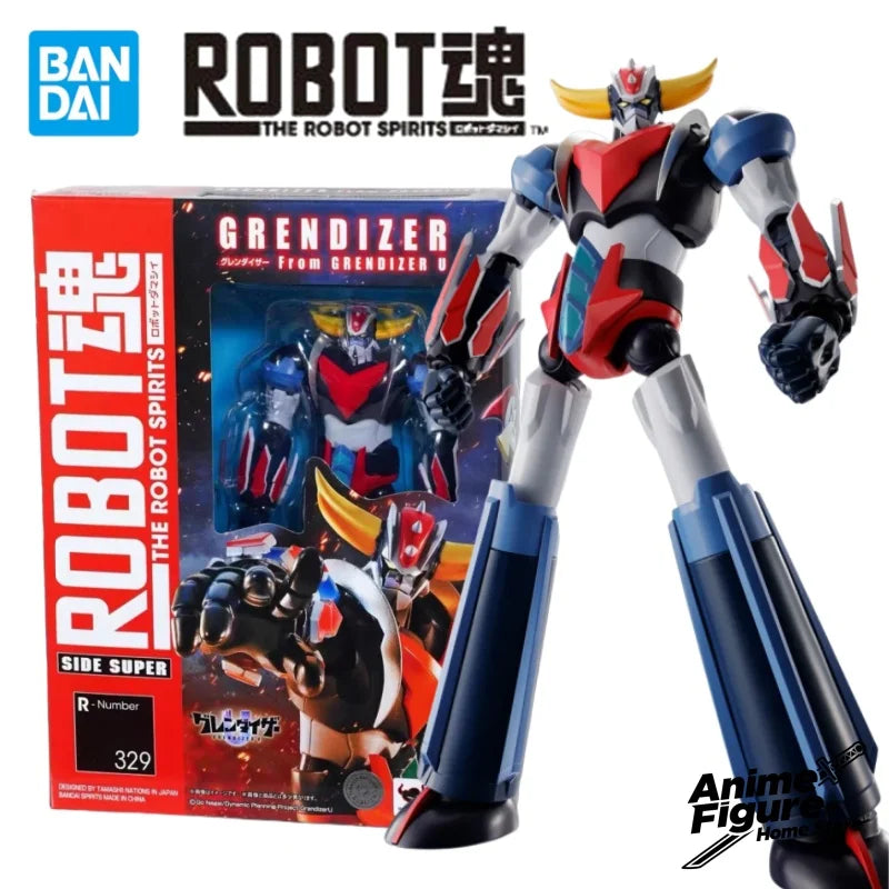 100%Original in Stock Bandai CHOGOKIN GRENDIZER & SPAZER UFO SET 1975 Replica Anime Character Toy Model Ornaments Collection