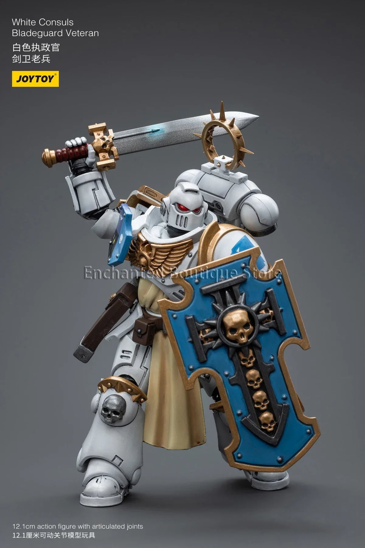 JOYTOY 40K 1/18 Bladeguard Veteran Action Figure Dark Angels Salamanders Figurine Model Gift for Collection