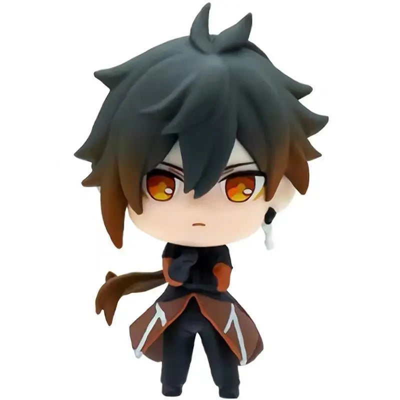Anime Genshin Impact Kawaii Figure Paimon Amber Klee Kelly Action Figure Cute Game Figurine Model Kid Toys Children's Day Gifts