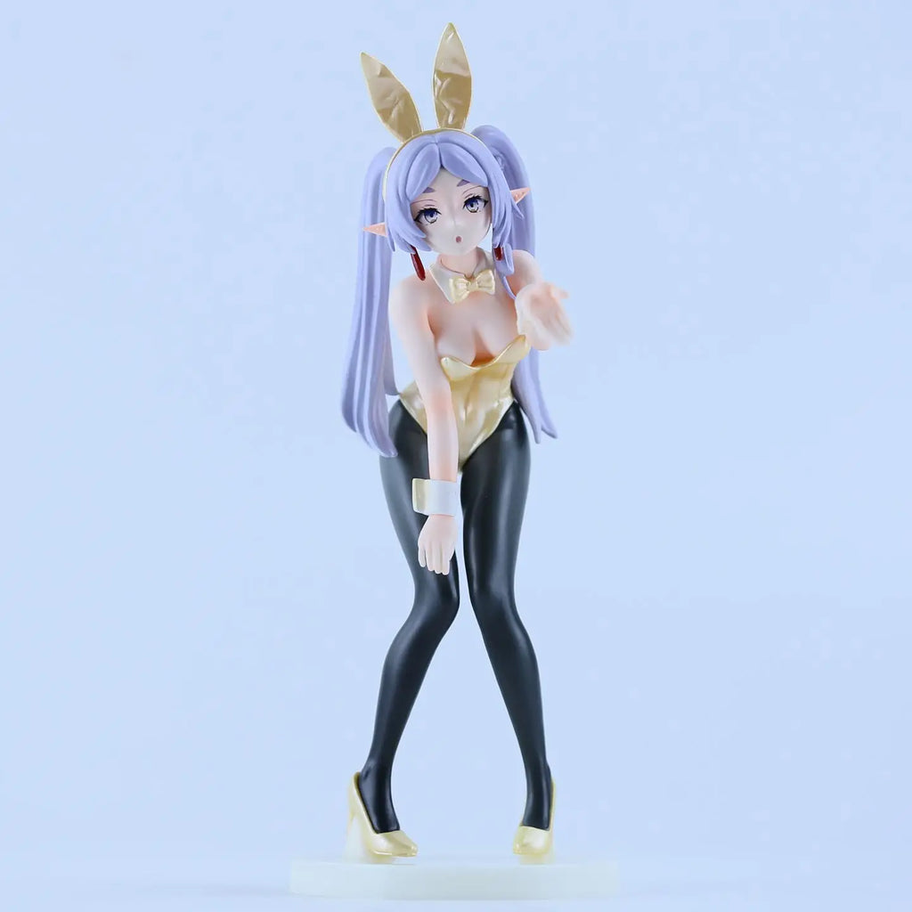 Frieren Bunny Girl 21cm Figure - Kissing Pose Blowing Kiss Anime PVC Statue Collection for Adult Fans