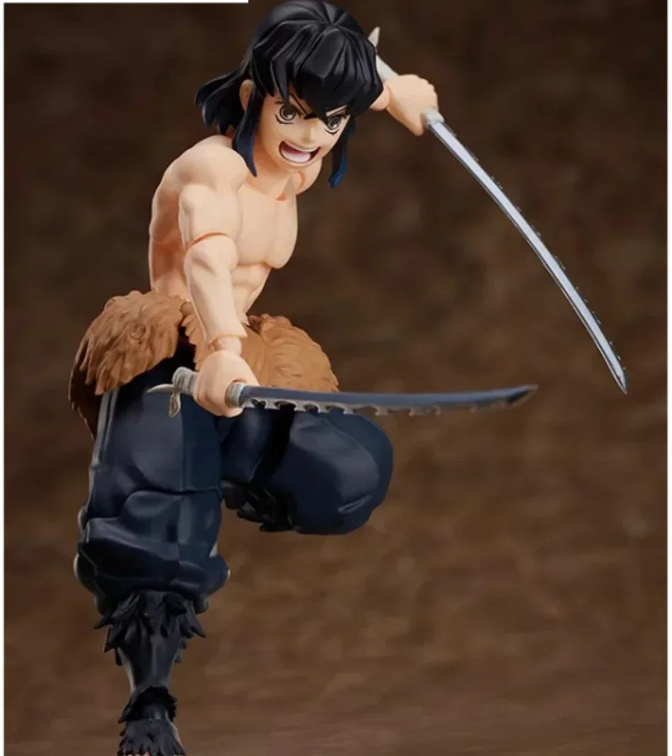 100% Original Aniplex BUZZmod Inosuke Hashibira Kimetsu No Yaiba Demon Slayer Action Figure Toy