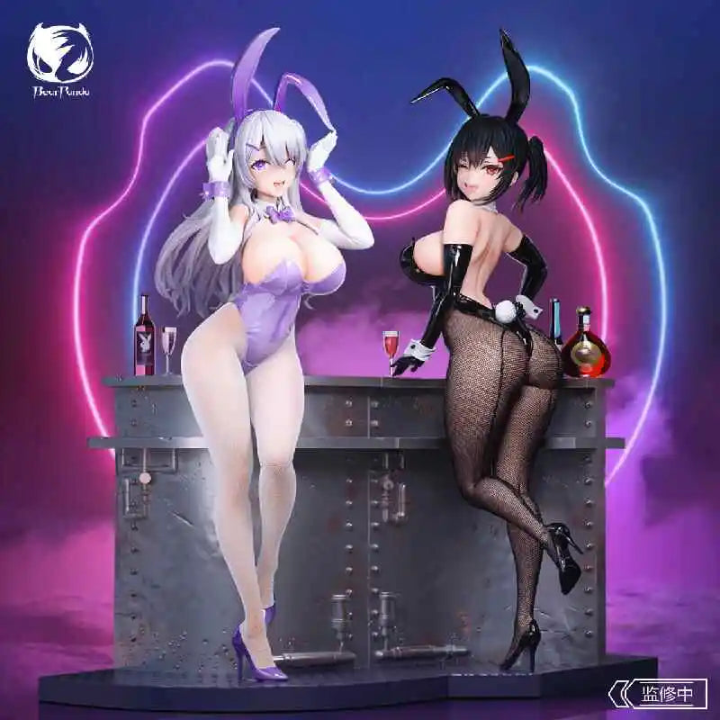 Bearpanda Bunny Girl Asanagi Rin Xiya Temperature Paint & 3d Crystal Eye & Creative Scene Models Anime Toy Birthday Gift