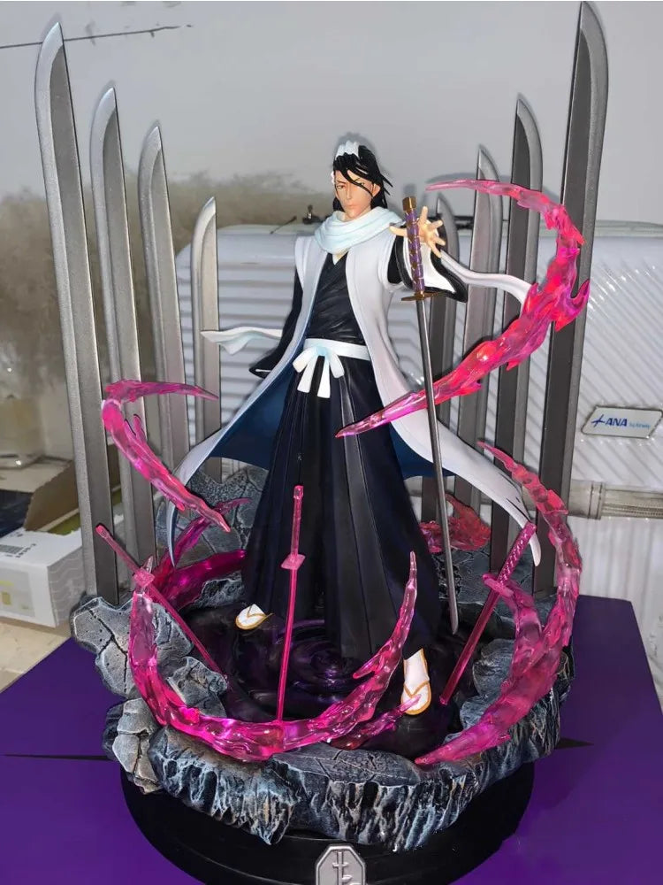 Bleach Anime Figures Gk Kuchiki Byakuya Ichigo Neliel Model Doll Figurine 32cm Pvc Action Figure Decor Statue Collectible Toy Gi