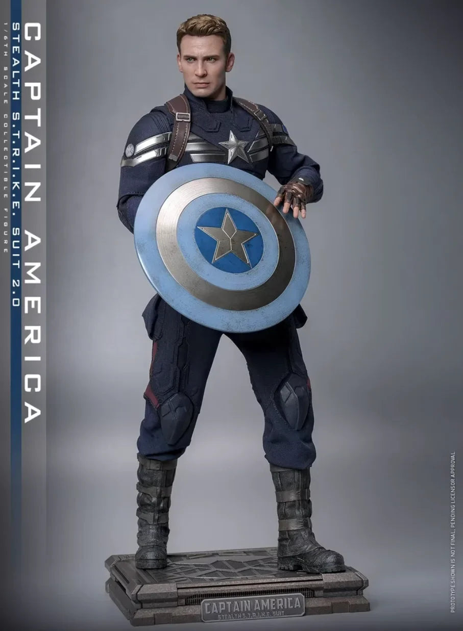 Hot Toys Captain America 1/6 Scale MMS783 Stealth Strike Anzug 2.0 Marvel Sammler-Actionfigur Winter Soldier Thema