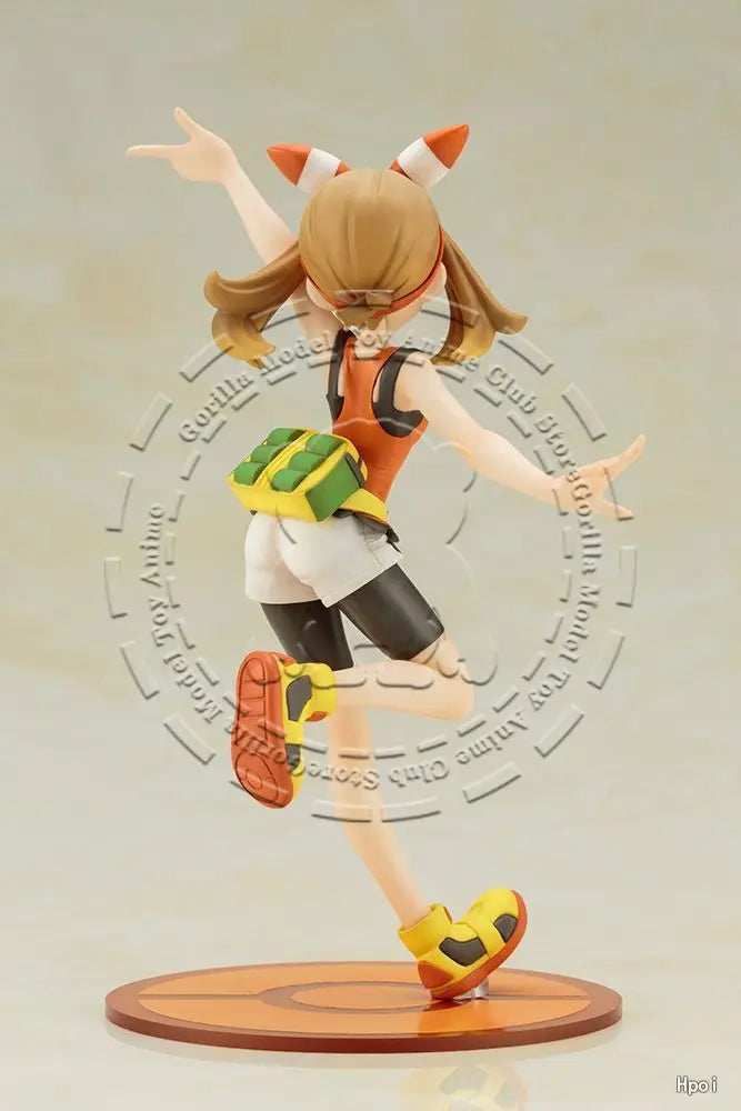 In Stock Original Genuine KOTOBUKIYA ARTFX J Pokémon May & Mudkip 195mm Action Figure Model Statue Collectible Toys Gifts